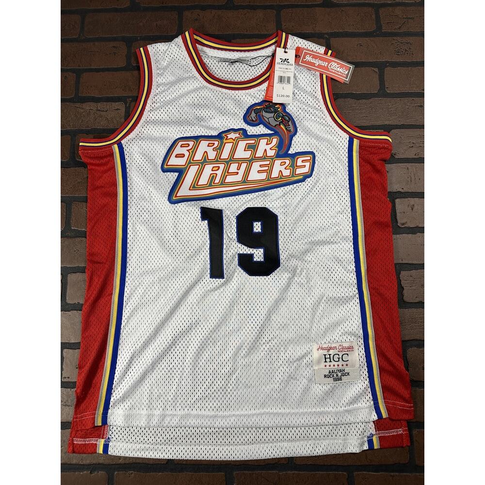 MTV BRICKLAYERS/AALIYAH Headgear Classics Basketball Jersey~New~M‎ L XL 2XL